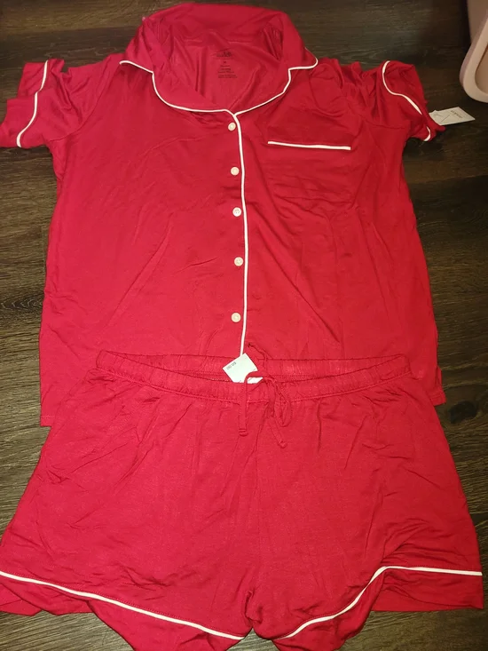 Women's Red Auden Shorts PJ Set M - NWT - Picture 2 of 2